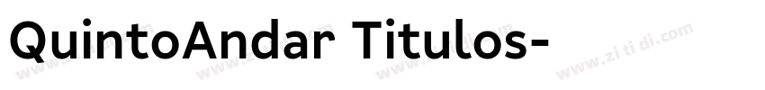 QuintoAndar Titulos字体转换